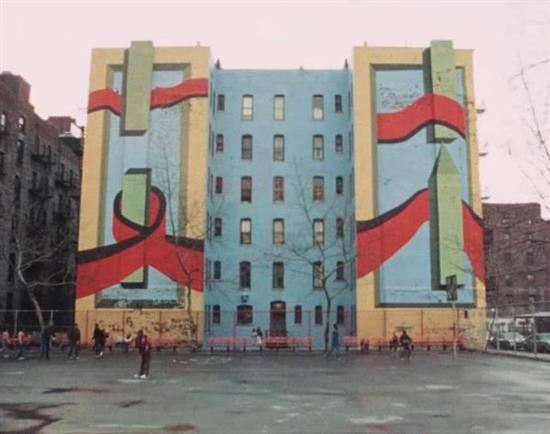 影片中所展现的上世纪70年代的纽约公共艺术——街头艺术作品